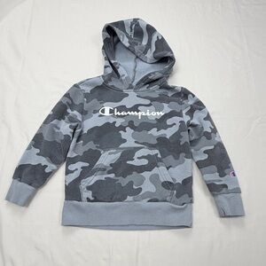 Champion Kids Camouflage Hoodie - Black and Gray